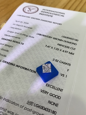 Buy 2.52 Carat F Color VS1 Clarity EX VG CVD Lab Made Diamonds online manufacture
