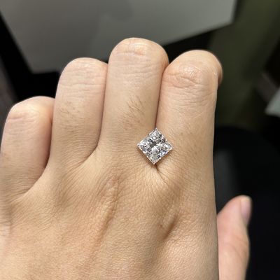 Buy 3.09CT D Color VS1 Clarity EX VG CVD Princess Lab Grown Diamonds online manufacture