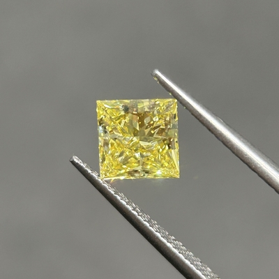 Buy 1.19ct Lab Grown Fancy Yellow Diamond VVS2 2EX N IGI Certificated online manufacture