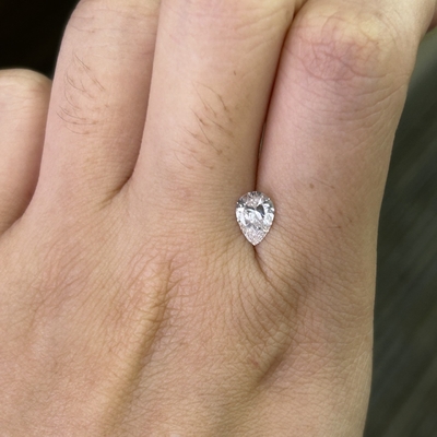 Buy 0.82 Clarity  F Color VS2 Clarity 2EX CVD Laboratory Grown Diamonds Pear Cut online manufacture