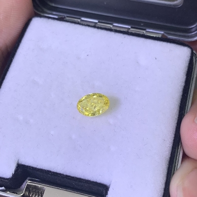 Buy 1.51ct Lab Grown Diamond Oval Cut HPHT Fancy Vivid Yellow VS1 2EX N online manufacture