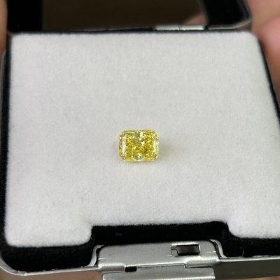 Buy 1.24 Carat VVS2 Lab Created Yellow Diamond Radiant Cut online manufacture