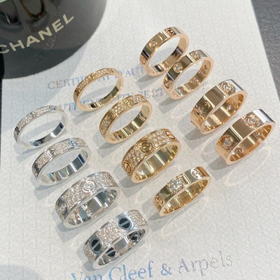 Buy Love Wedding Band Diamond Paved Replica Engagement Rings 18k Gold online manufacture