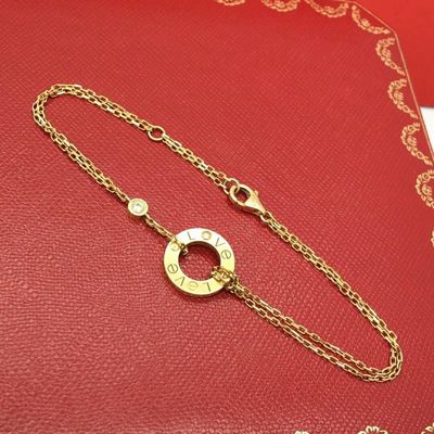 Buy 18 Karat Solid Gold Bracelet GH Color VS Clarity Size 7