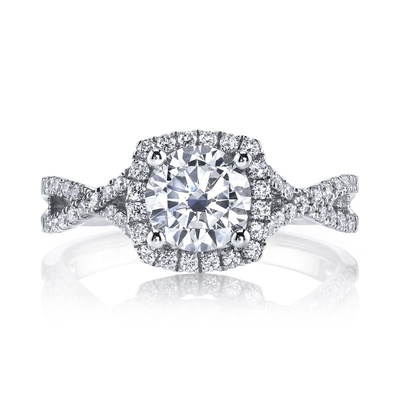 Buy Customized Synthetic Diamond Wedding Rings Twist 18K 14K 10K Solid Gold online manufacture