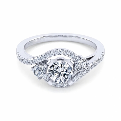 Buy Round Gemstone Shape Lab Created Diamond Rings OEM ODM online manufacture
