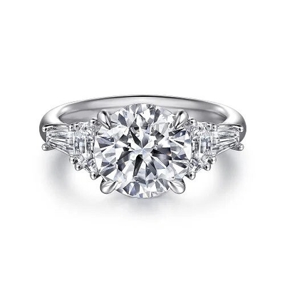 Buy Lab Diamond Wedding Band VVS Clarity HPHT Round Cut Lab Grown Diamond Ring online manufacture