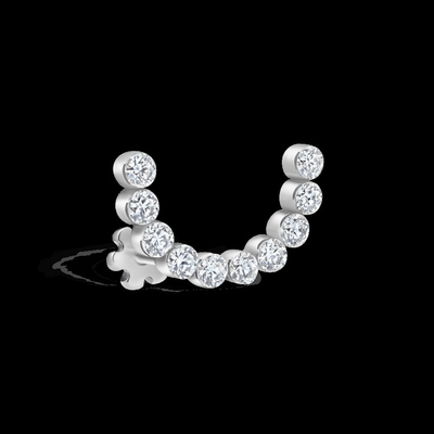 Buy 0.16 Carats Lab Created Diamond Hoop Earrings VVS Clarity HPHT Round Cut online manufacture