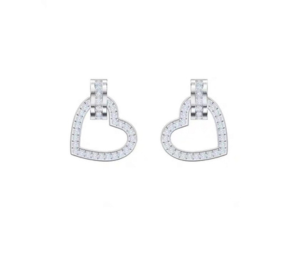 Buy 0.22 Carats Lab Created Diamond Hoop Earrings VVS Clarity HPHT Round Cut online manufacture