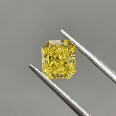 1.34ct VS1 Fancy Yellow Lab Grown Diamonds For Jewelry Making