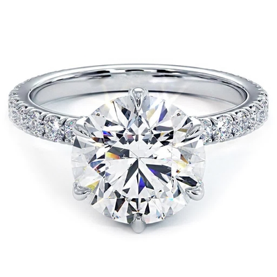 18K 14K 10K Solid Gold customized jewelry 2 carat def vvs cvd hpht Lab Grown Diamond halo Rings For Sale