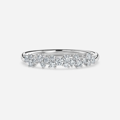 Lab Created Diamond Wedding Band Round Cut 1 Carat Lab Grown Diamond Ring