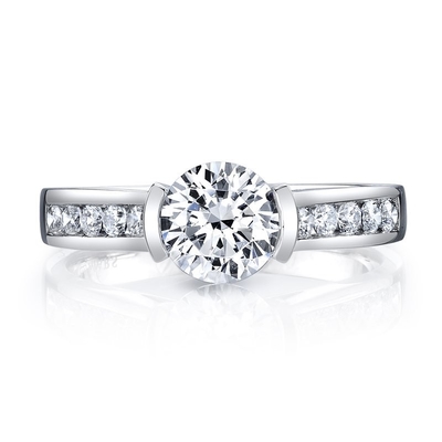 Lab Diamond Wedding Band VVS Clarity HPHT Round Cut Lab Grown Diamond Ring