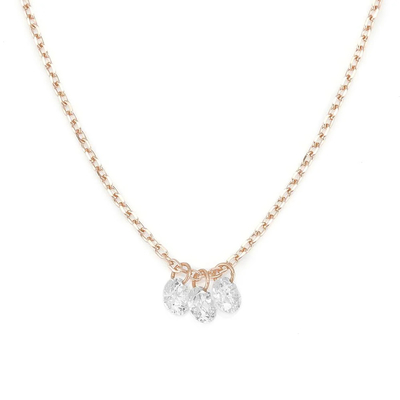 DEFGH 18K 14K 10K Solid Gold Clarity CVD Round Cut Bezel Lab Grown Diamond Necklace